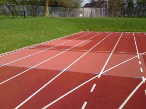 Athletic track surface repair 