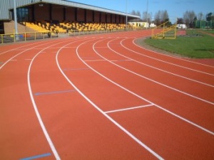 running track high pressure clean monkton stadium