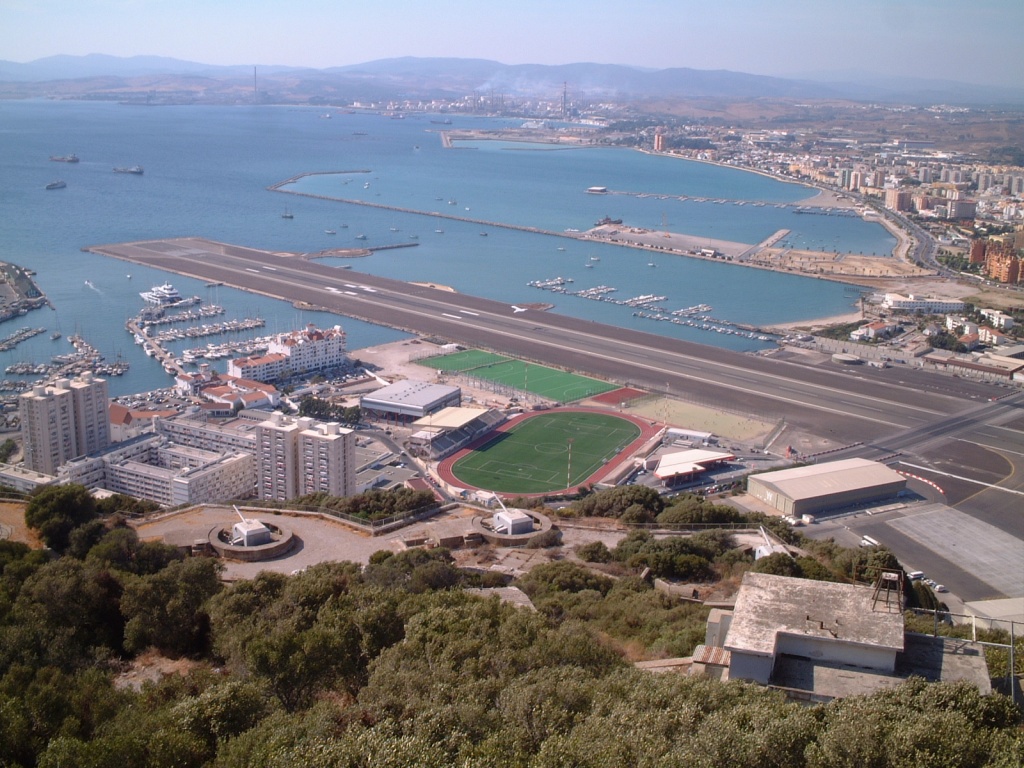 Gibraltar view of track