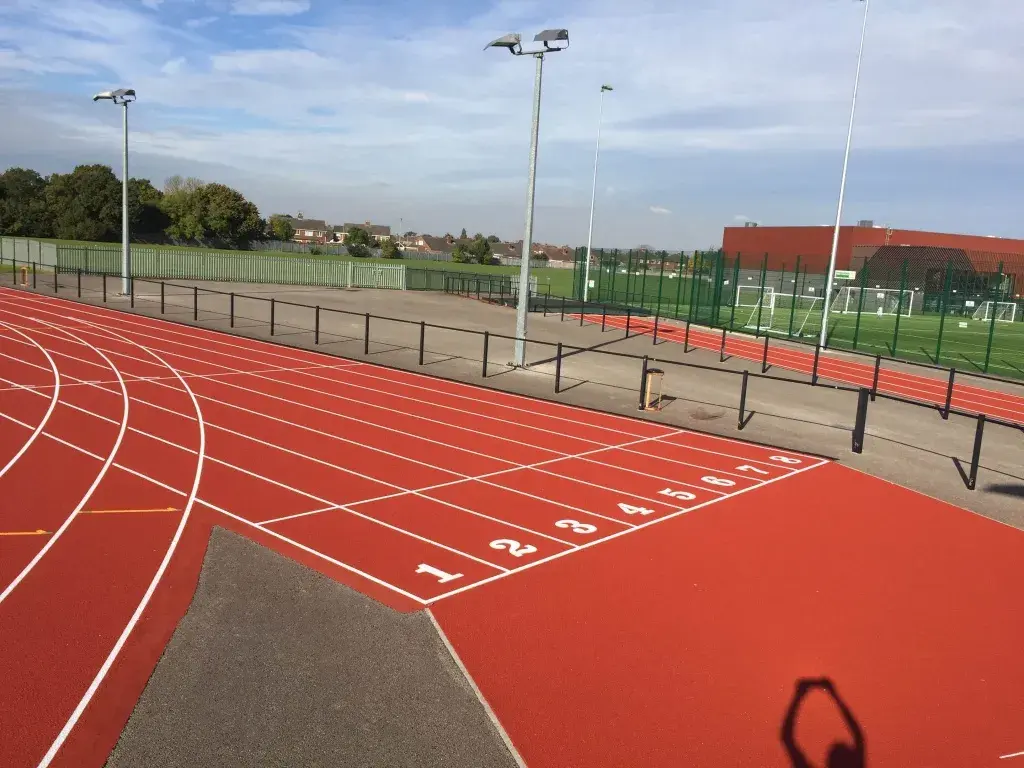 Resurfacing at Ellesmere Port Athletic Track