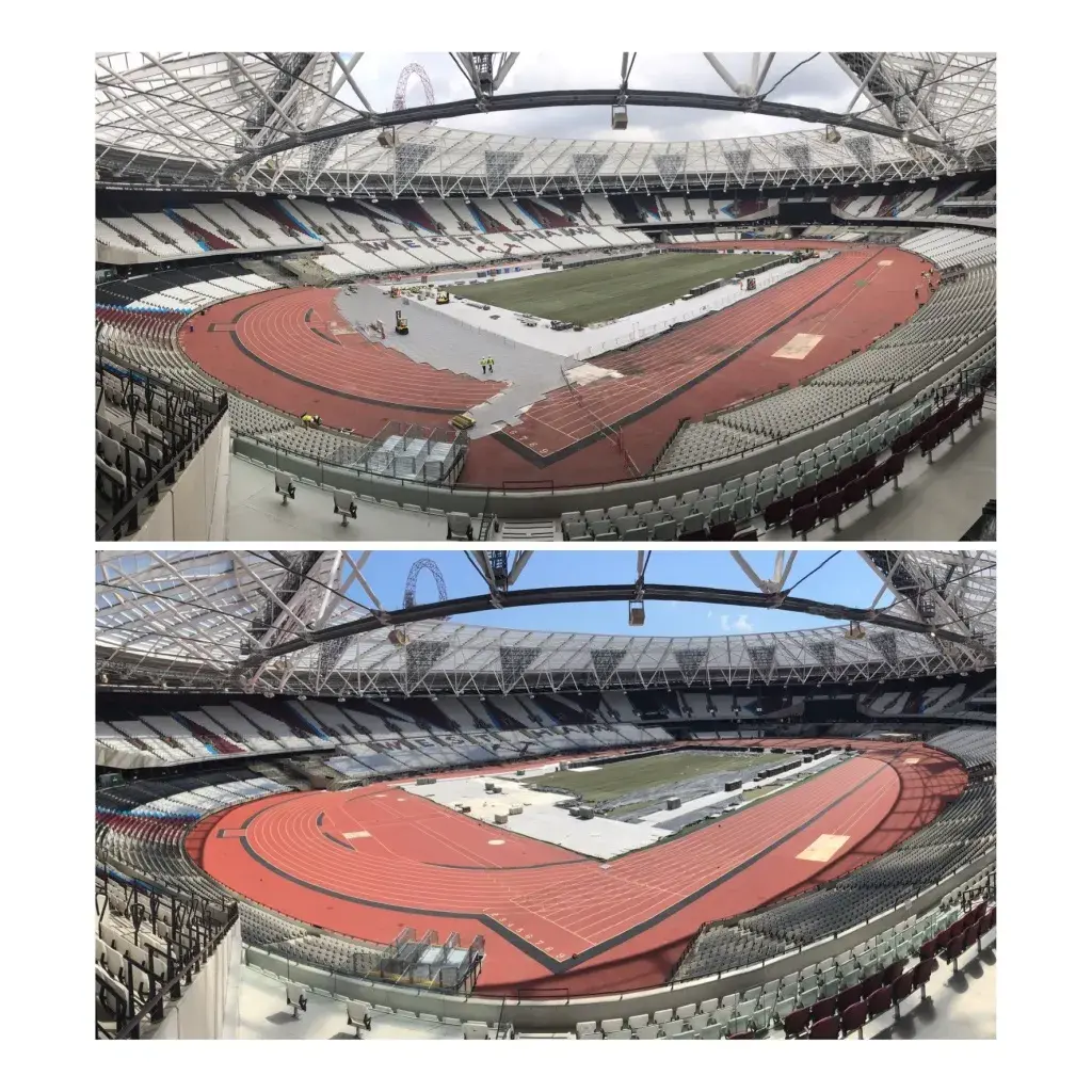 London Queen Elizabeth Stadium Track Washing